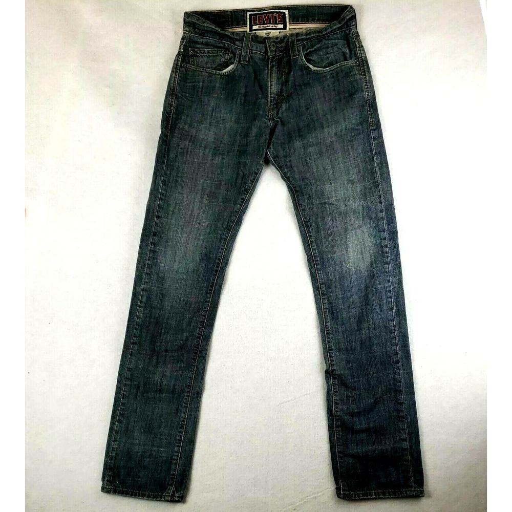 VTG Levi's 511 The Original Jeans Men's Acid Wash Skinny Stretch Denim Size 32